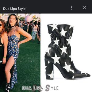 MSGM Star Print Elasticated Ankle Boots EU 38/ US 8